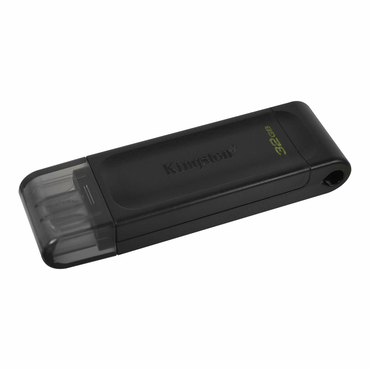 Память USB 3.2/USB Type C 32 GB Kingston DataTraveler 70, черный (DT70/32GB)